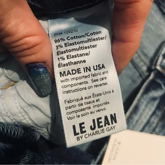 Le Jean Lara Willow Wash High-Rise Slim Jean - Picture 11 of 13